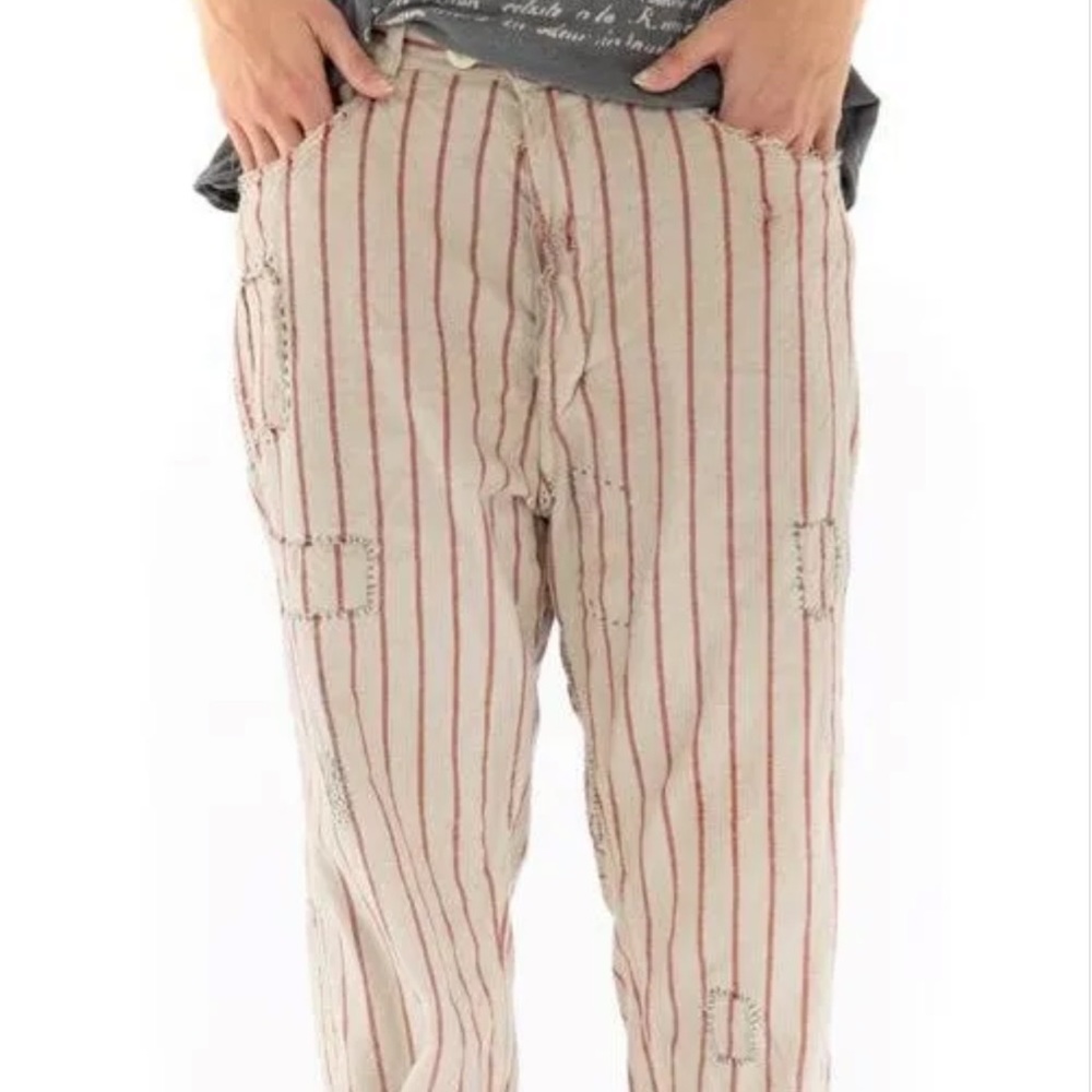 Magnolia Pearl red and white stripe Emmett • Magnolia Pearl Red/White Stripe